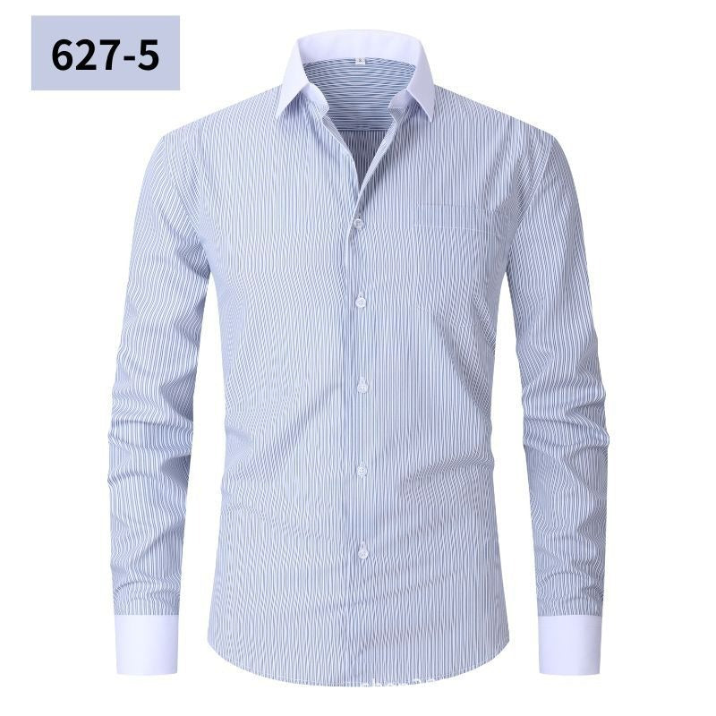 Mens Striped Shirt Summer Fashionable Plus Size