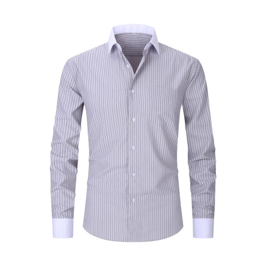 Mens Striped Shirt Summer Fashionable Plus Size