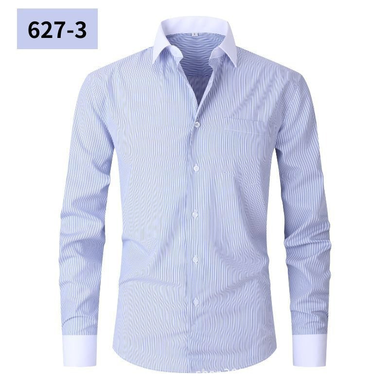 Mens Striped Shirt Summer Fashionable Plus Size